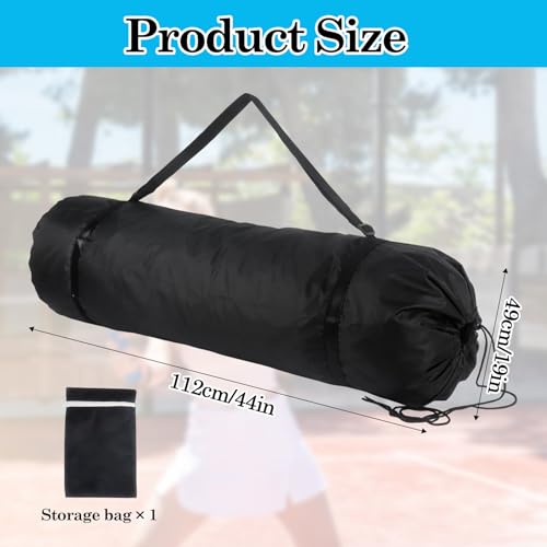 Klmnop Pickleball Net Storage Bag - Portable Drawstring Duffle Carry Bag for Pickleball Net System, Heavy Duty Replacement Holder for Indoor Outdoor Driveway Backyard Court Equipment, No Net