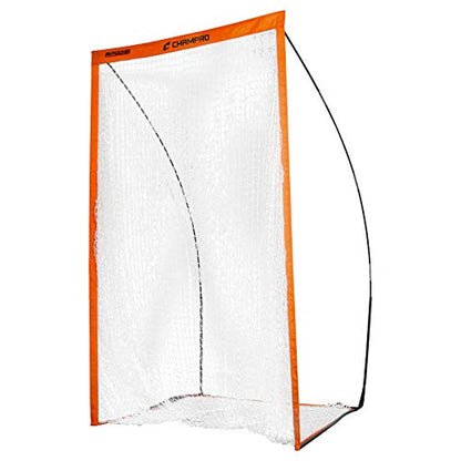 CHAMPRO Portable Football Kicking Screen, Warm-up and Practice Net, 7' ORANGE
