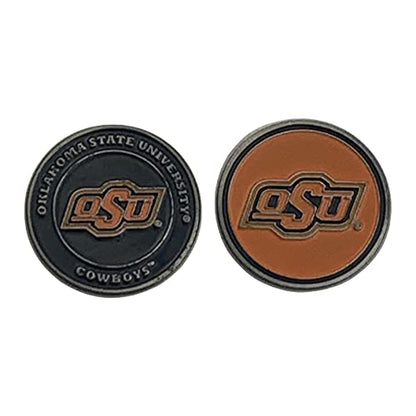 Switchblade Divot Repair Tool with Logo Printed Removable Magnetic Ball Marker-Best Divot Fixer - style: Oklahoma State Cowboys