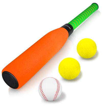 CeleMoon 22 Inch Soft Foam Kids Baseball Bat Set with Balls | Gift Toys for Children Toddlers Boys Girls Age 3-5-8 Outdoor Indoor Sport T Ball Game Playing