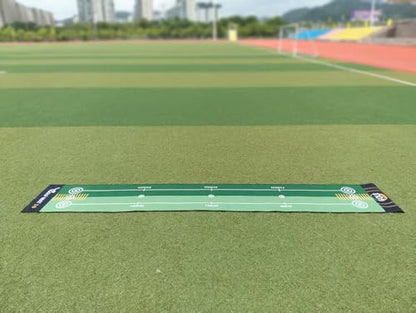1 Piece Golf Putting Practice mat, Size is 19.69 inches x 116 inches, Portable Washable Non-Slip Folding Putting mat, Suitable for Home, Office, Outdoor use, Party Team Building Activities. - style: 01