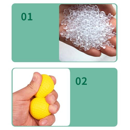 Hansber Golf Balls for Indoor Beginner Practice - 20pcs Ultra-Soft Sponge Foam & PU Soft Balls