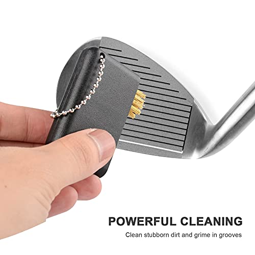 3 Pcs Golf Club Brush Pocket Golf Club Groove Cleaner 3 in1 Retractable Golf Sharpener Club Cleaner Tool Portable Small Golf Accessories - color: Black+blue+red