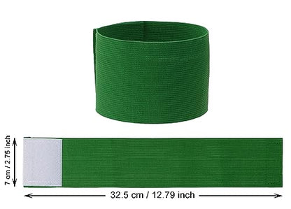 ONLYKXY 3PCS Captain Armbands 7x32.5CM/2.75x12.79inch Adjustable Leader Armband Team Sport Armband for Soccer Basketball Volleyball School Team Competition Coach Players Wrist Arm Bands - color: Dark Green