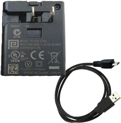 eeTao 5V AC/DC Adapter + Micro USB Charging Cable Compatible with ‎Pumteck AP1-P Electric Ball Pump Smart Air Pump Volleyball Basketball Inflator Football Soccer Ball Air Pump (Not fit other model)