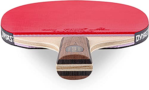 Dynasty Extra Penhold Table Tennis Racket & Case - ITTF Approved Palio Rubbers - Chinese Style Ping Pong Paddle