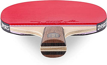 Dynasty Extra Penhold Table Tennis Racket & Case - ITTF Approved Palio Rubbers - Chinese Style Ping Pong Paddle