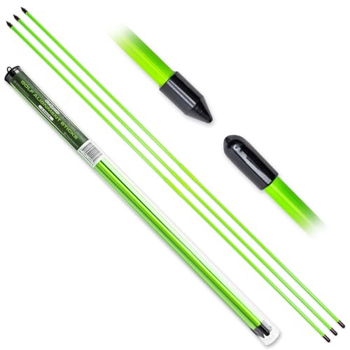 GoSports Golf Alignment Training Sticks - Choose 2 Or 3 Pack - 48 Inch Golf Alignment Aid Practice Rods