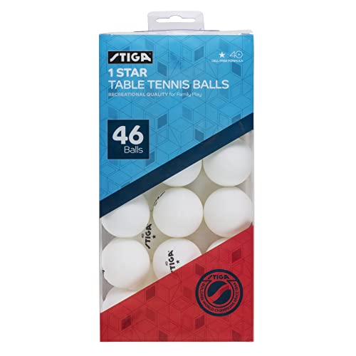 STIGA 1-Star Balls - color: White, size: 46 Pack