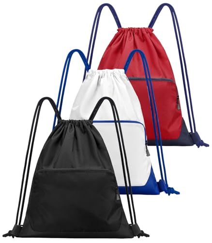 Sports Gym Drawstring Backpack Bag,Reusable Cinch Bag String Backpack for Basketball Soccer