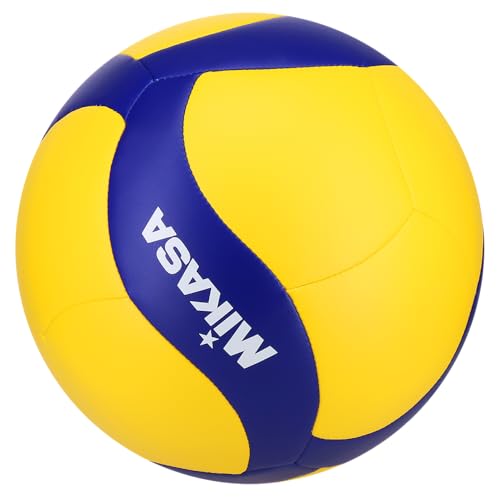 Mikasa Indoor Volleyball V360W Soft Material and for Practice (Blue/Yellow)