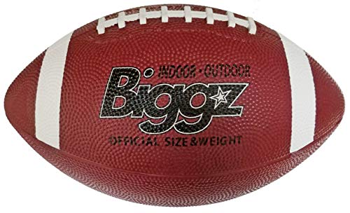Biggz (Pack of 12) Premium Rubber Official Size Footballs with Pump