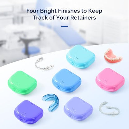 JMU Retainer Case with Vent Holes, Mouth Guard Case Dental Storage Container, Lime Green - color: Lime Green