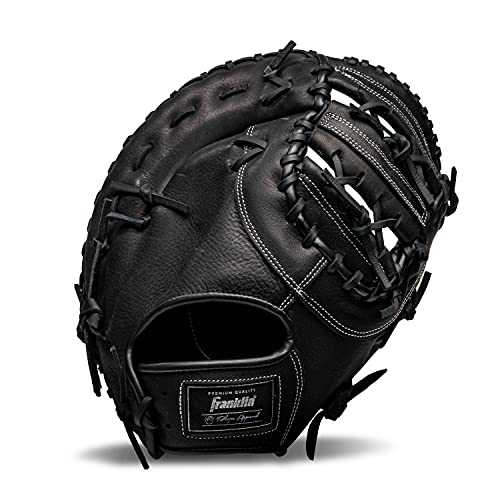 Franklin Sports CTZ5000 Baseball Gloves - Adult + Youth Fielding Gloves + Catcher's Mitts - Multiple Styles + Colors - color: Black Chrome, size: 12.5" - 1st Base Mitt