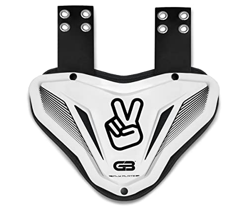 Grip Boost Fly Plate Football Back Plate, Rear Lower Back Protector for Shoulder Pads & Contoured Foam, High-Impact Protection Football Gear