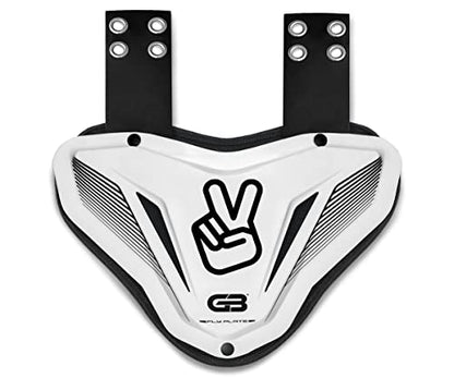 Grip Boost Fly Plate Football Back Plate, Rear Lower Back Protector for Shoulder Pads & Contoured Foam, High-Impact Protection Football Gear