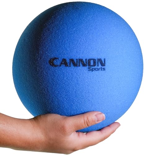 Cannon Sports Soft Foam Ball – Uncoated Medium Density Ball - Lightweight, Safe Play, Indoor/Outdoor Fun - Great for Volleyball, Basketball, Soccer, Dodgeball, and More - color: Blue, size: 8.5 Inch