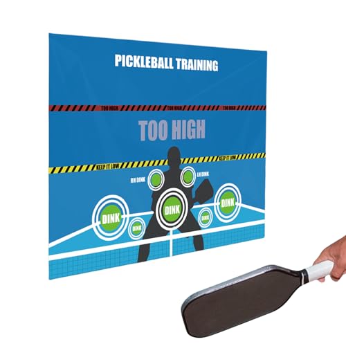 Pickleball Dink Pad - 120x90cm Rubber Rebounder Poster, Durable Wall Training Aid, Practice Pad for Indoor Outdoor | Pickleball Trainer for Improving Dinks Shot Skill Development Game