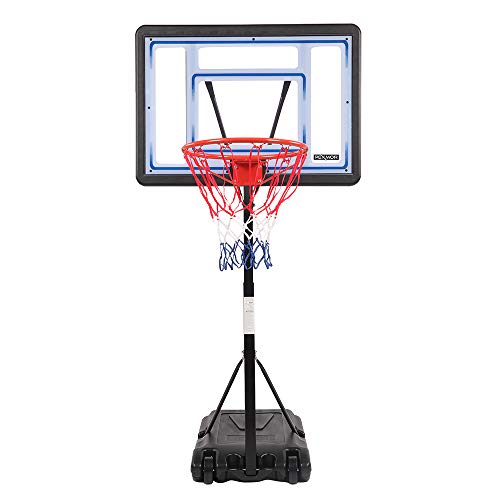 PEXMOR Pool Basketball Hoop & vplleyball Poolside, Portable for Swimming Pool, Upgraded Water Basketball Backboard Stand for Pool Indoor Outdoor - style: Black