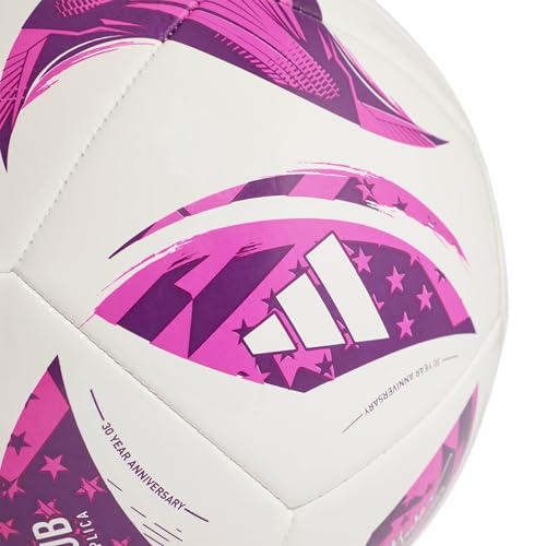 adidas Unisex MLS Soccer Ball - color: White/Purple Burst/Glory Purple, size: 4