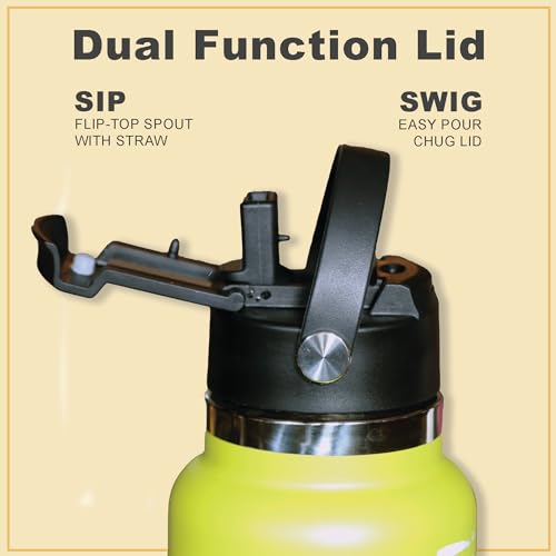Maui Pickleball Co.™ Pickleball Water Bottle 32oz Best Pickleball Accessories Insulated Stainless Steel Water Bottle Funny PickleBall Gift Unique Sip/Straw Lid and Carry Handle - color: North Shore Blue