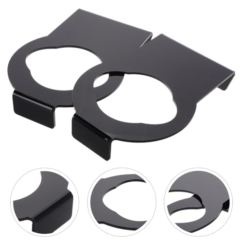 UPKOCH 2 Pcs Wall Mount Ball Holder Organizer Basketball Storage Rack for Football Soccer Volleyball Rugby Transparent Acrylic - color: Black