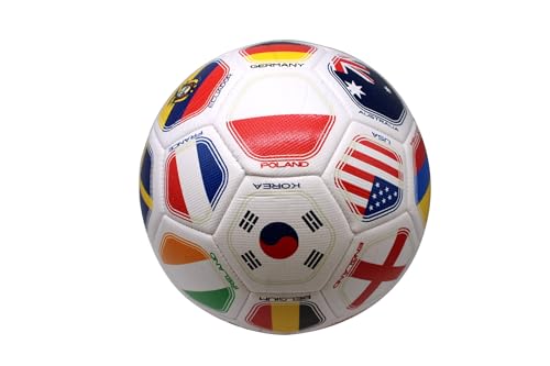 2026 World Flag Country World Flag Training Outdoor Soccer Ball – Size 5 – A Grade Durable