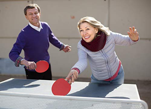 Professional Ping Pong Paddle Set - 2 Pack Premium Table Tennis Racket Set, 3 Professional Game Balls, Training Recreational Racquet Kit, Durable Handle Sturdy Rubber, Portable Carry Case Bag
