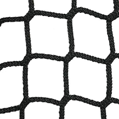 Aoneky Polyester Baseball Backstop Net, Heavy-Duty Knotless Mesh for Hitting & Pitching, UV & Weather Resistant Barrier with Rope Border (Softball, Training, Outdoor) - size: 10x10ft