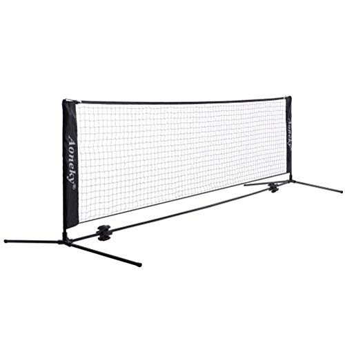 Aoneky Mini Portable Tennis Net for Driveway - Kids Soccer Tennis Net - Pickleball Net - size: 18 Feet
