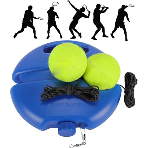 Tennis Trainer - Tennis Ball Training Baseboard,2027 New Tennis Practice Rebounder with String Balls,Portable Tennisball on String for Practice,Multifunctional Tennis Solo PracticeSet for Beginners