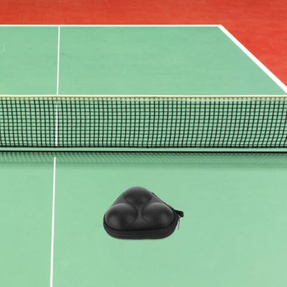 Table Tennis Ball Storage Bag Ping Pong Ball Holder Mini Triangle Case Black Portable Table Tennis Accessories Organizer for Sports Use