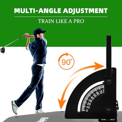 Golf Alignment Stick Holder Set - Adjustable Angle Training aid for Correcting Swing Path, Portable Practice Tool for Indoor/Outdoor Golfers