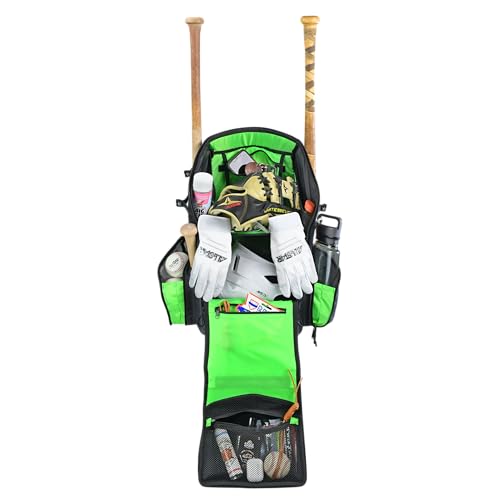 All-Star MVP Pro Player BatPack - Baseball and Softball Gear Bag, 21.5" H x 12" W x 9.5" D