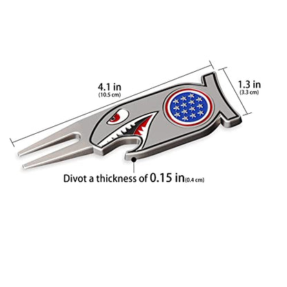 Craftsman Golf Shark Cool 4-in-1 Golf Divot Repair Tool - Bottle Opener - Ball Marker - Tee Holder