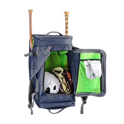 All-Star S7 Elite Player Duffle, 20.5" H x 14" W x 10" D - color: Navy Blue