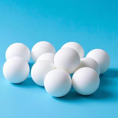XIPEGPA 30 PCS Table Tennis Balls Ping Pong Balls 40mm Entertainment Plastic Balls for Game Party Sports Activities Fun Games Handicrafts Pet Toy (White)