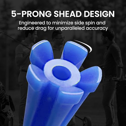 FINGER TEN Golf Tees Plastic Unbreakable Easy to Find Bulk Value 200/500/1000 Count, 2 3/4 3 1/4 Inch Tee Driving Range Reduce Friction, Green Red White USA Flag Practice - color: Blue, size: 500 Count (3 1/4 Inch)