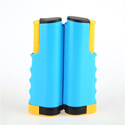 Retractable Table Tennis Net Rack Fashionable Safe Wavy ed ge Portable Pong Balls Net Rack(Blue), Comesee Retractable Pong Net for Any Table, Pong net Table Tennis for Any Topper Pool tab