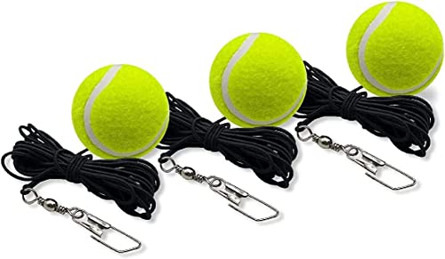 Tennis Balls with String, 6 Pack, Green, Tennis Training Tool - color: 3Pcs, size: Pro