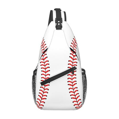 Baseball Sling Backpack Sling Bag Crossbody Shoulder Bag Baseball Purse Chest Bag For Men Women - color: Baseball