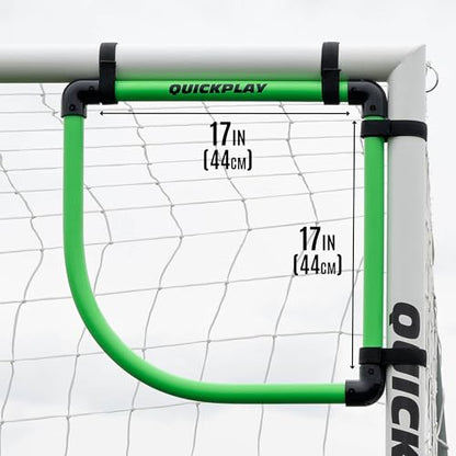 QuickPlay Goal Corner Target Frames Set of 2 - Soccer Goal Target Corners for Shooting Accuracy Training - Corner Targets for Soccer Goals with Quick Attach Straps, Carry Bag and Ground Stakes