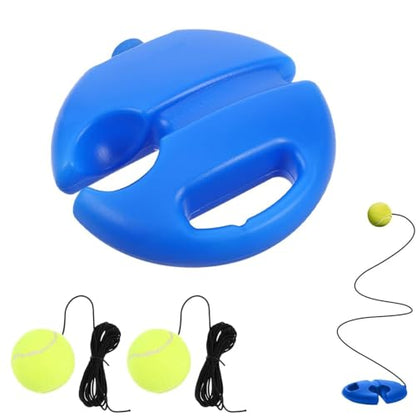 Tennis Ball Practice Rebounder, Tennis Trainer Rebound Ball with String, Tennis Movement Trainer, Portable Training Aid for Adults & Beginners - color: 1PC with 2 balls