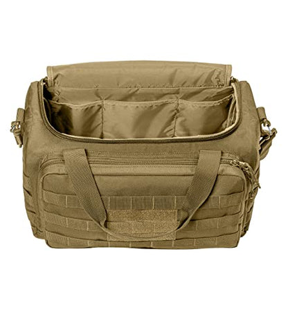 Tactical Gear bag Heavy Duty Duffel Gym bag/Tactical Backpack Custom Embroidered with your own text (Coyote Brown) - color: Coyote Brown