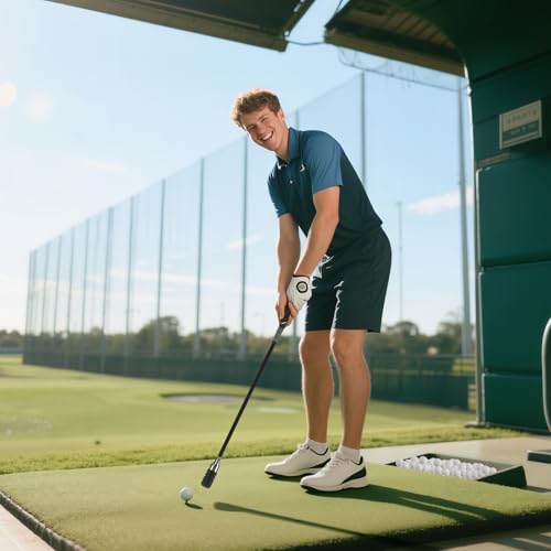 Golf Swing Speed Trainer, Golf Grip Trainer for Warm Up and Click Stick Tempo, Golf Swing Training Aid for Right Handed Golfers, Improves Flexibility, Balance & Swing Rhythm, Indoor & Outdoor Use