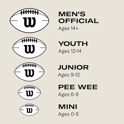 WILSON NFL Junior Size Splash Waterproof Pool + Beach Football for Adults + Kids