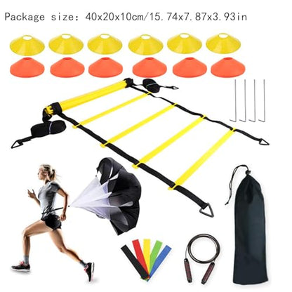 Speed Training Practice Poles - Adjustable Soccer Practice Poles, Professional Speed Trainings Gear | Foldable Sports Agility Set, Multi Sport Training Poles for Athletes, Kids, Adults - color: Package 5