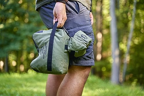 Buffalo Creek Supplies All Weather Durable Front and Rear Shooting Rest Bags, Rifle Rest Sand Bag for Bench Rest Shooting, Hunting, Target & Competitive Sports Shooting-Unfilled