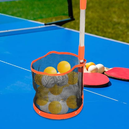 POPETPOP Table Tennis Ball Picker Adjustable 39-Inch Long Handle Lightweight Sports Ball Collector Convenient Table Tennis Tool for Practice and Game