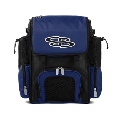 Boombah Superpack Mini Bat Pack - 8" x 12.5" x 18" - Multiple Colors - color: Black/Royal Blue_C23